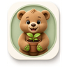TeddyGreenFingers mascot